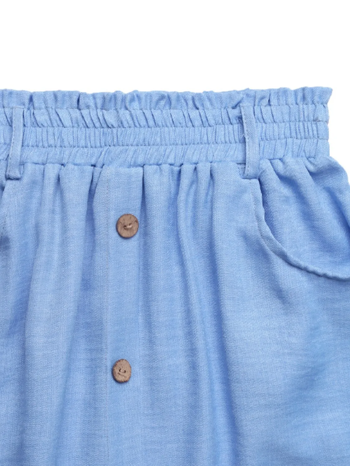 Decor Button Front Midi Skirt - Image 5
