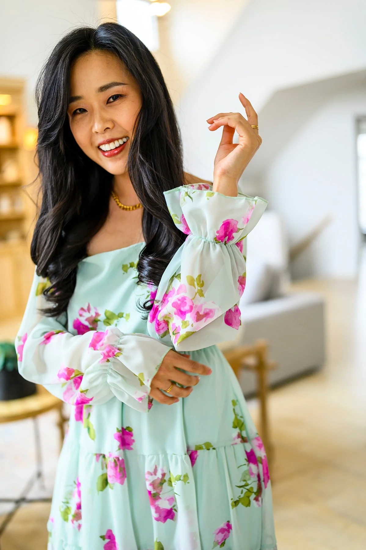 Delightfully Yours Floral Dress - Image 10