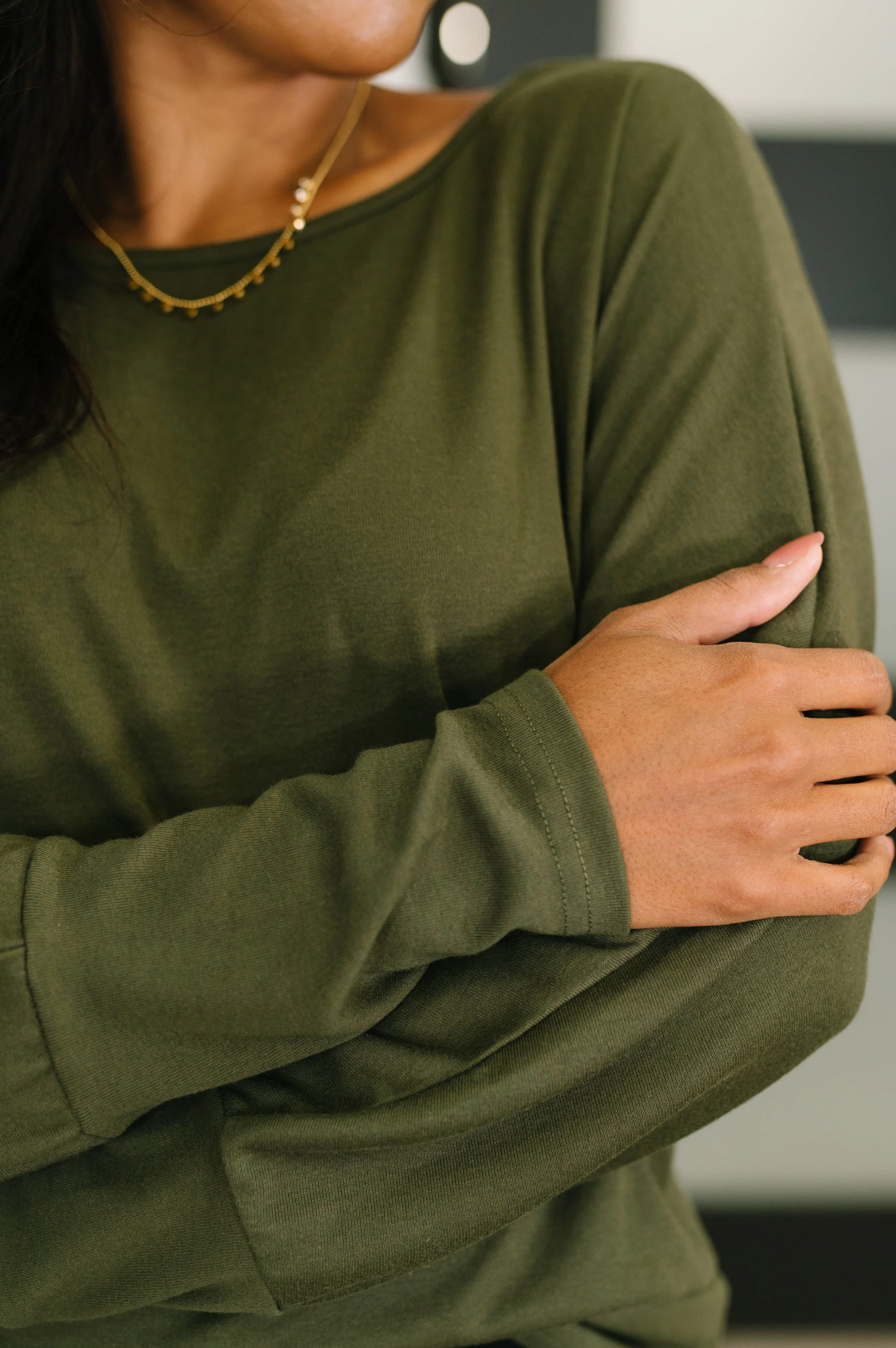Dinner Plans Dolman Long Sleeve - Image 2