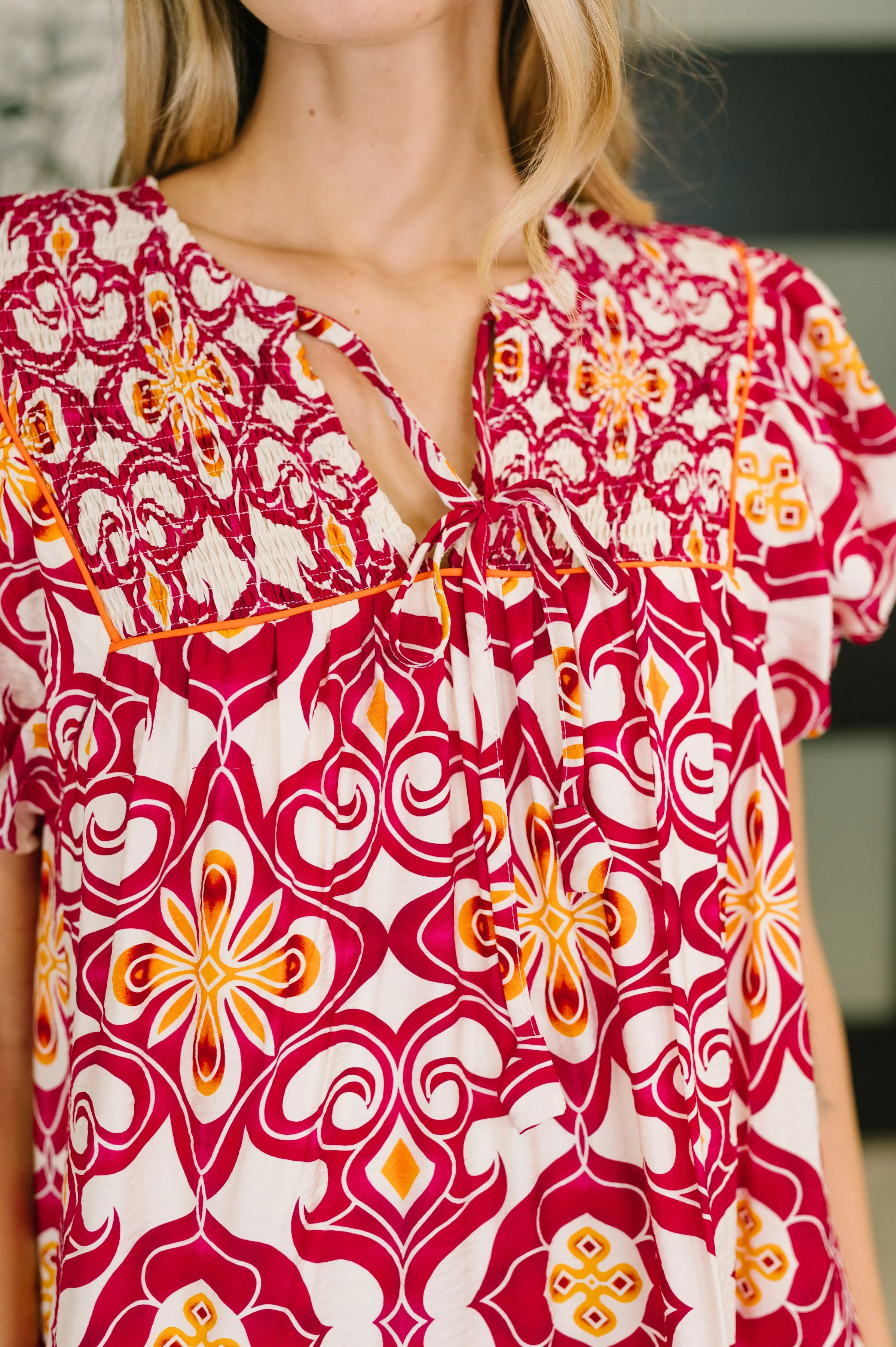 Don't You Go Away Balloon Sleeve Dress - Image 2