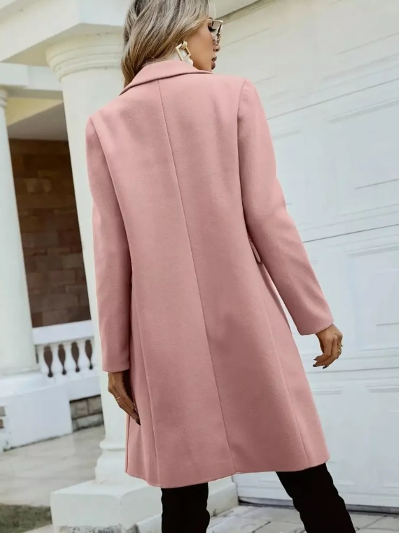 Double-Breasted Longline Coat - Image 11