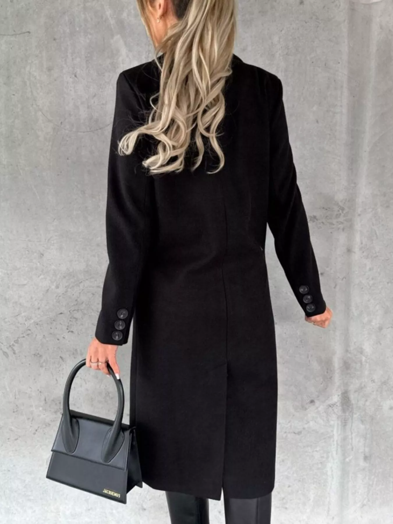 Double-Breasted Longline Coat - Image 14