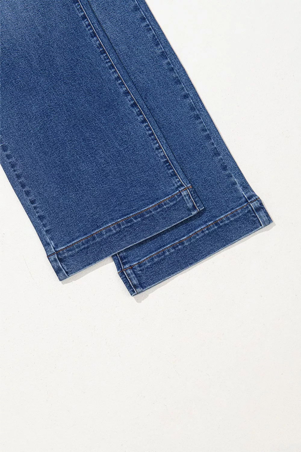 Double Button Zip Fly Straight Leg Jeans - Image 13