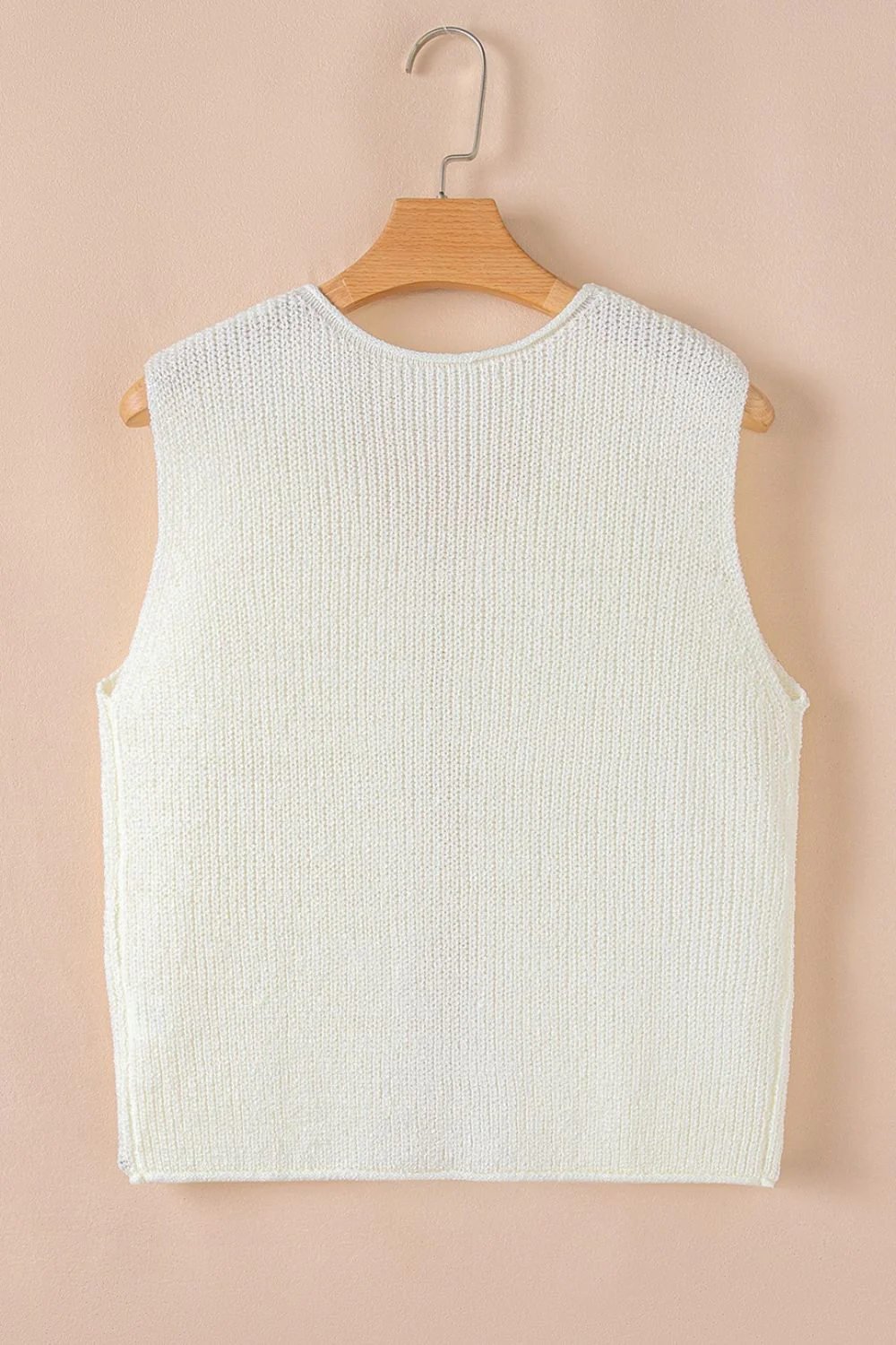 Double Tie V Neck Sweater Vest - Image 19