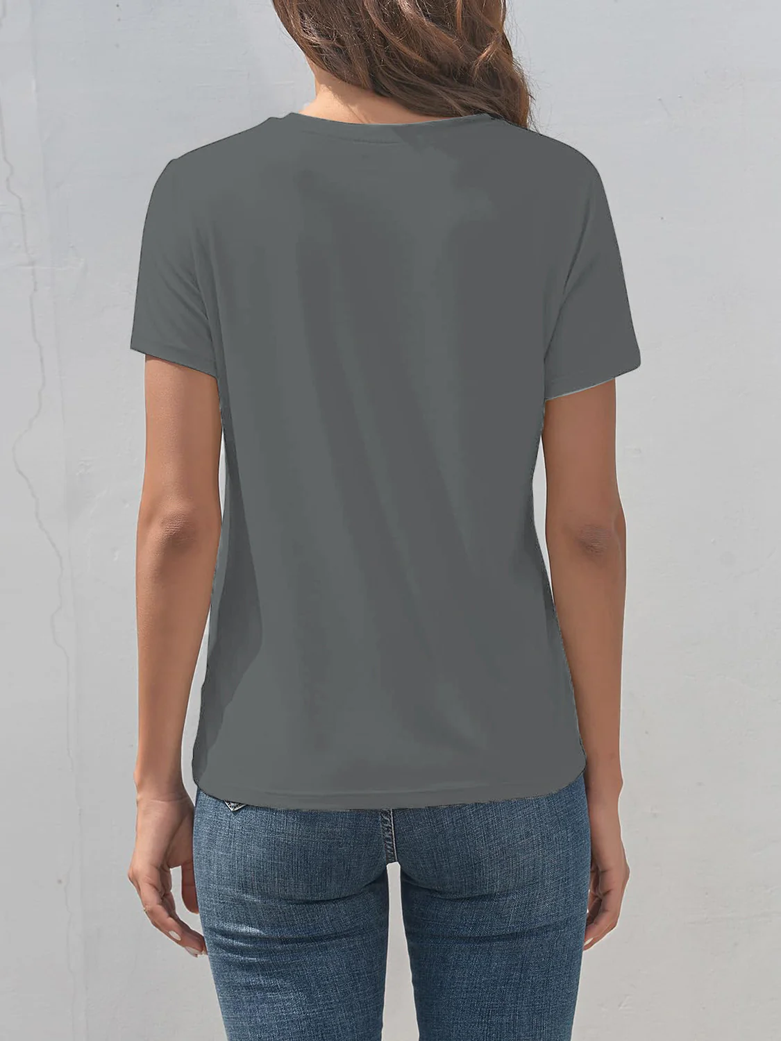 Dragonfly Graphic Round Neck Short Sleeve T-Shirt - Image 17