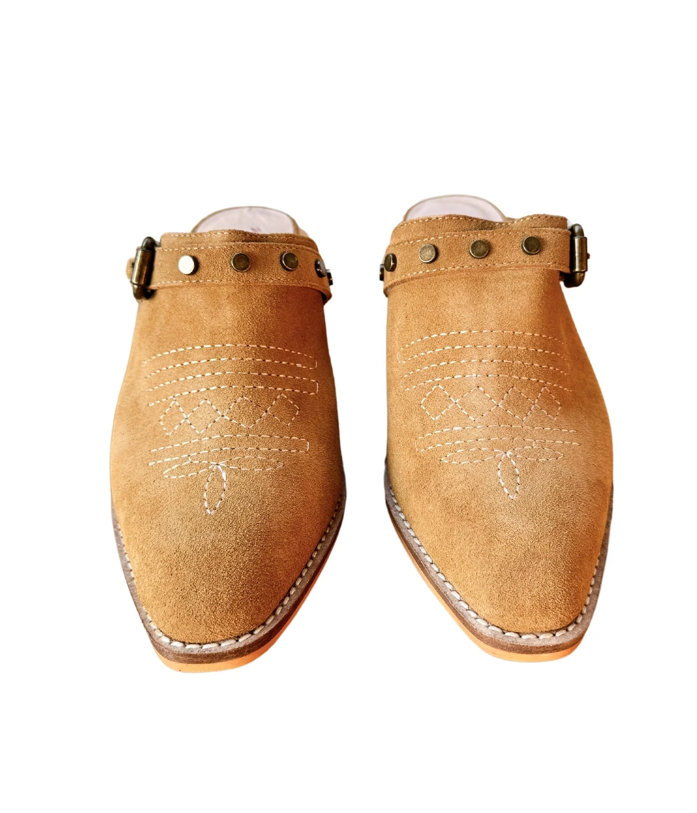 Drancy Western Mule in Tan - Image 3