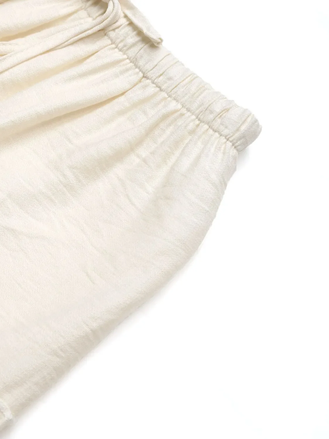 Drawstring Frill Tiered Skirt - Image 8