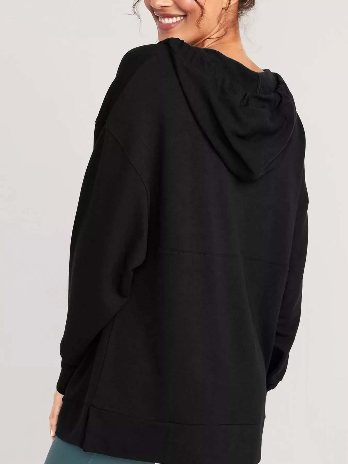 Drawstring Kangaroo Pocket Long Sleeve Hoodie - Image 9