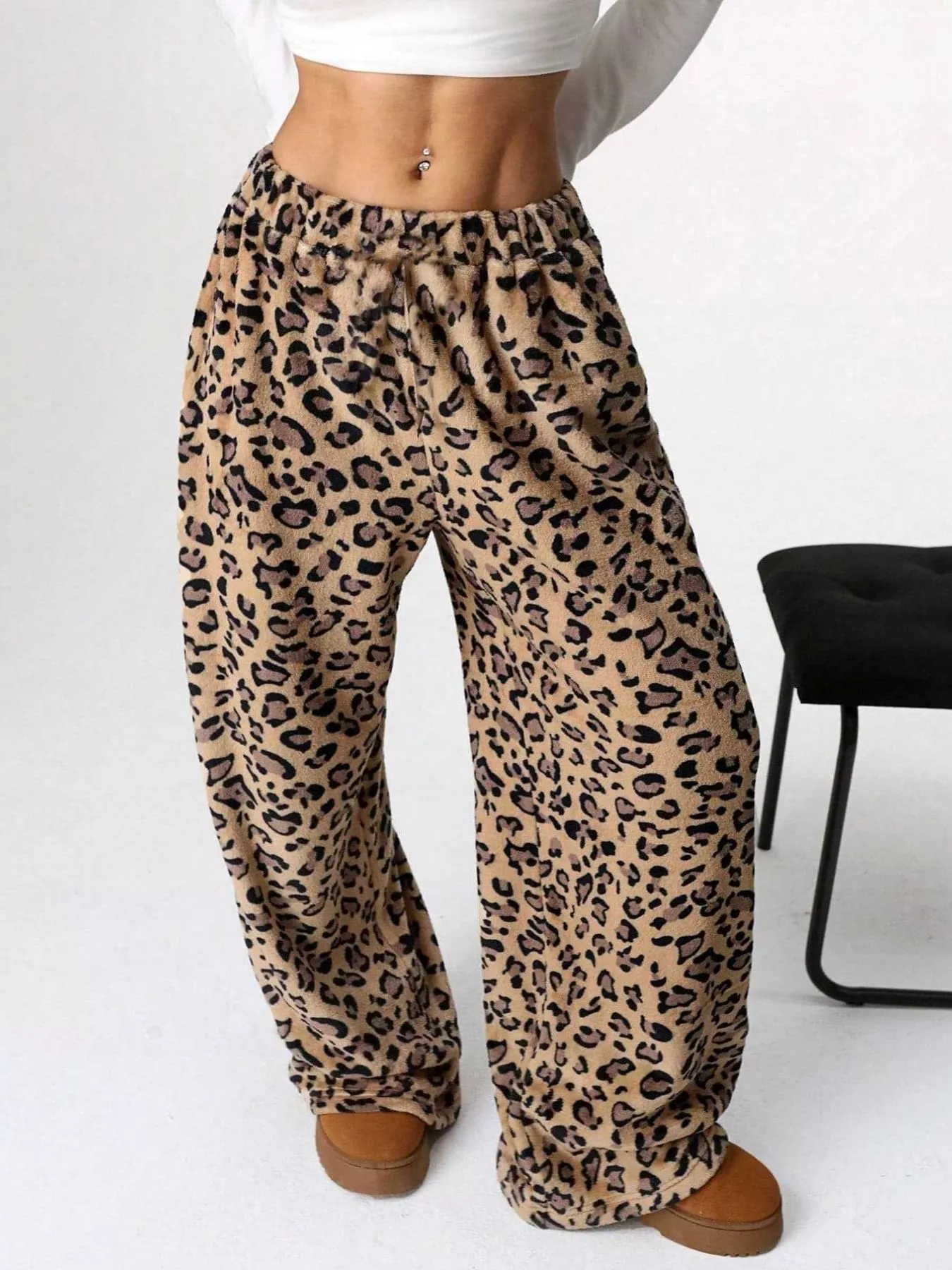 Drawstring Wide Leg Pants - Image 23