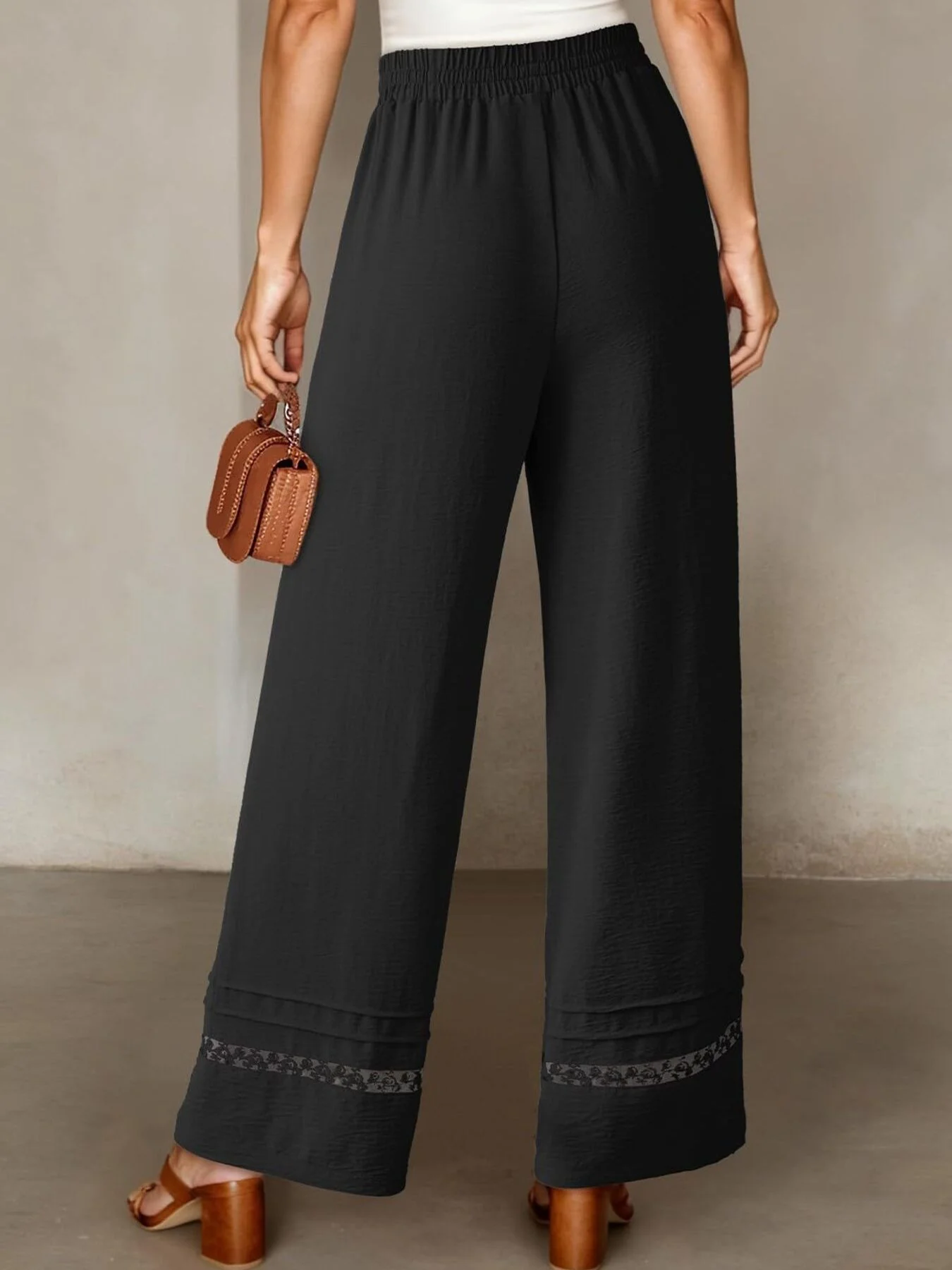 Drawstring Wide Leg Pants - Image 16