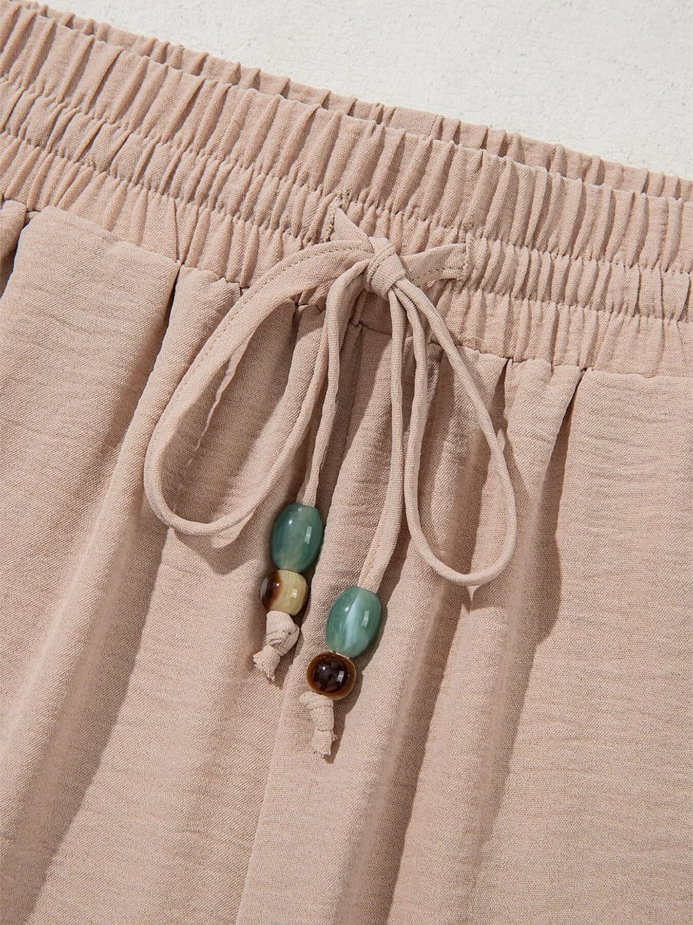 Drawstring Wide Leg Pants - Image 6
