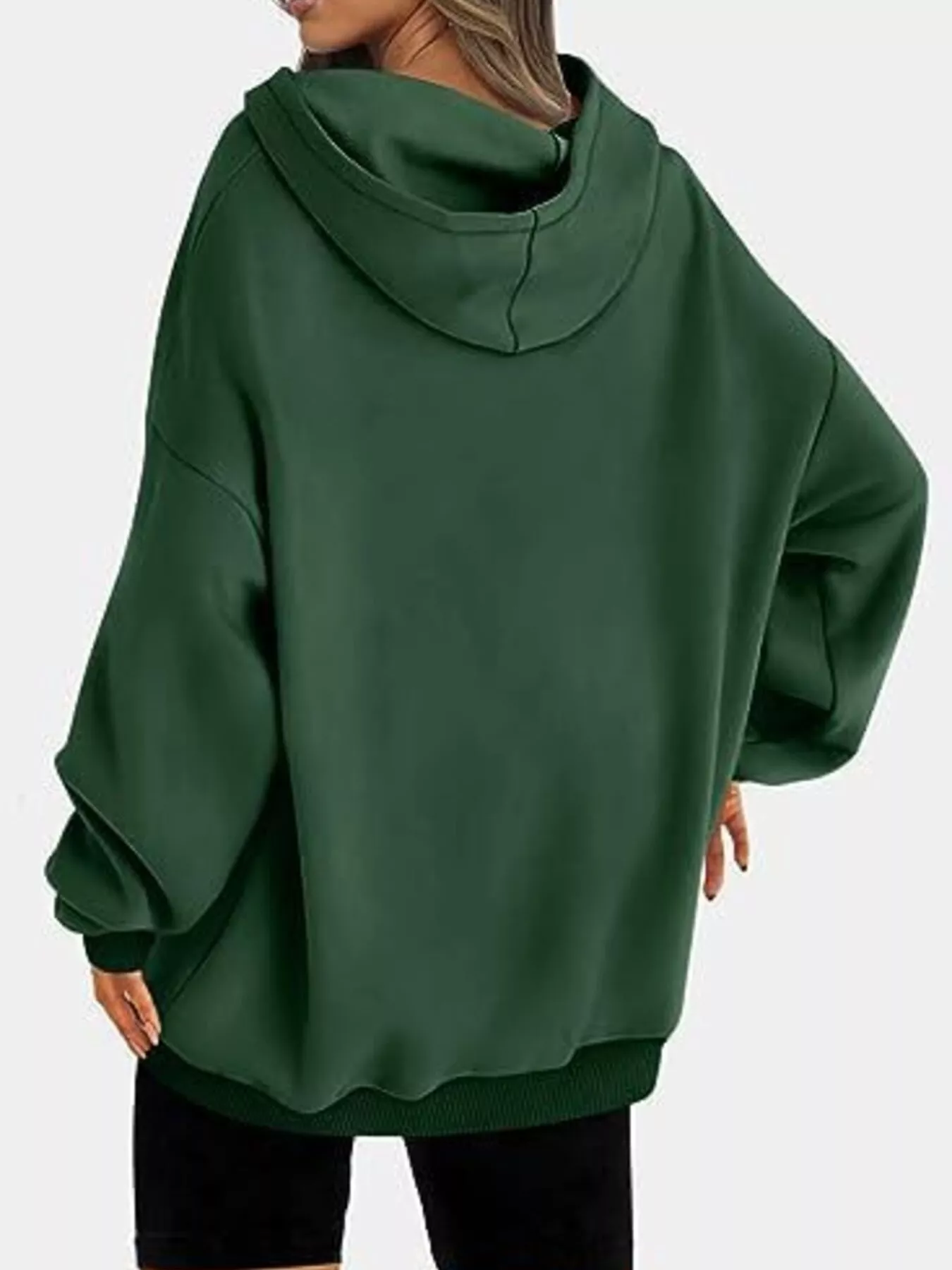 Drop Shoulder Long Sleeve Hoodie - Image 14