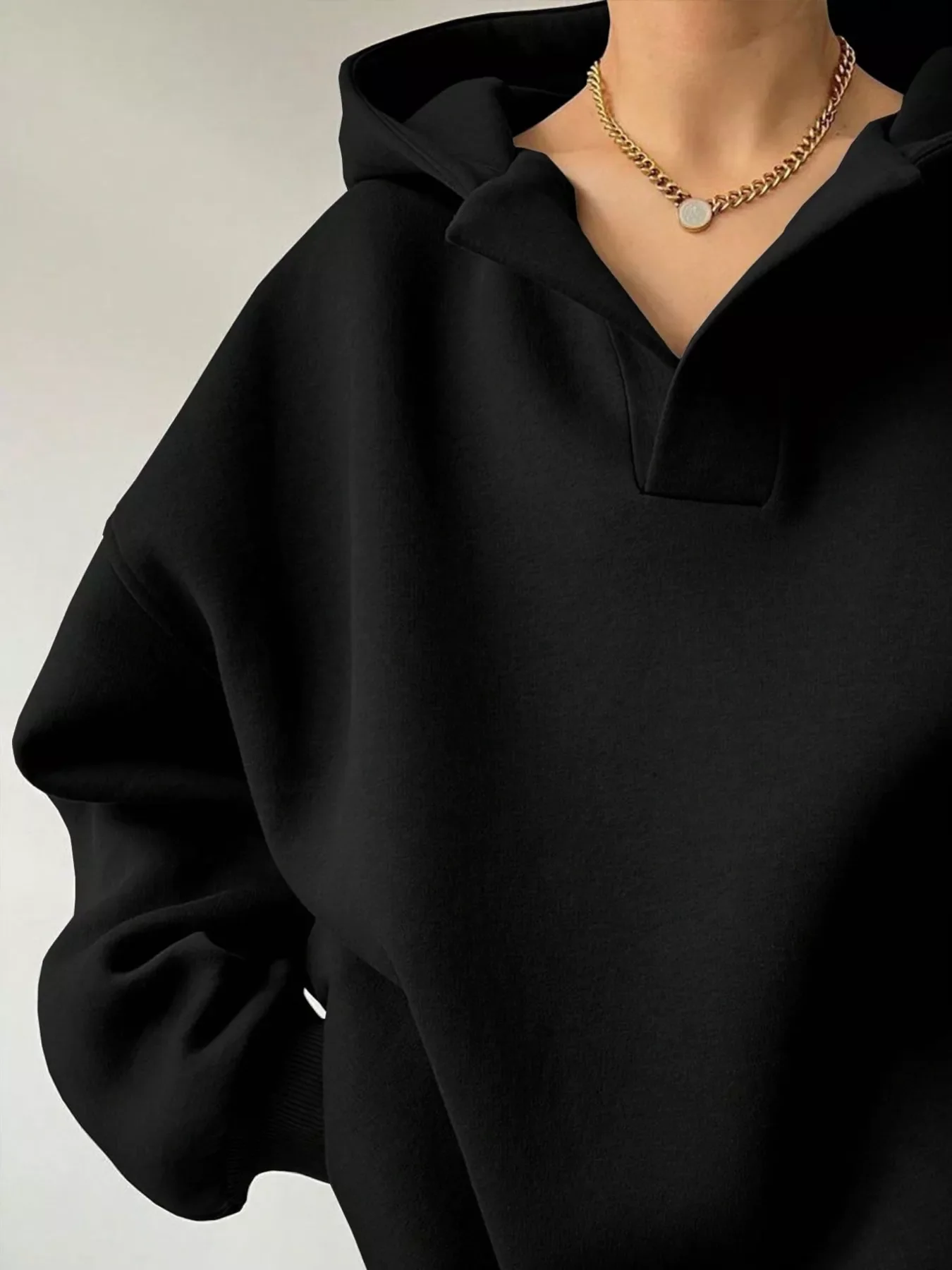 Dropped Shoulder Long Sleeve Sweatshirt - Image 5