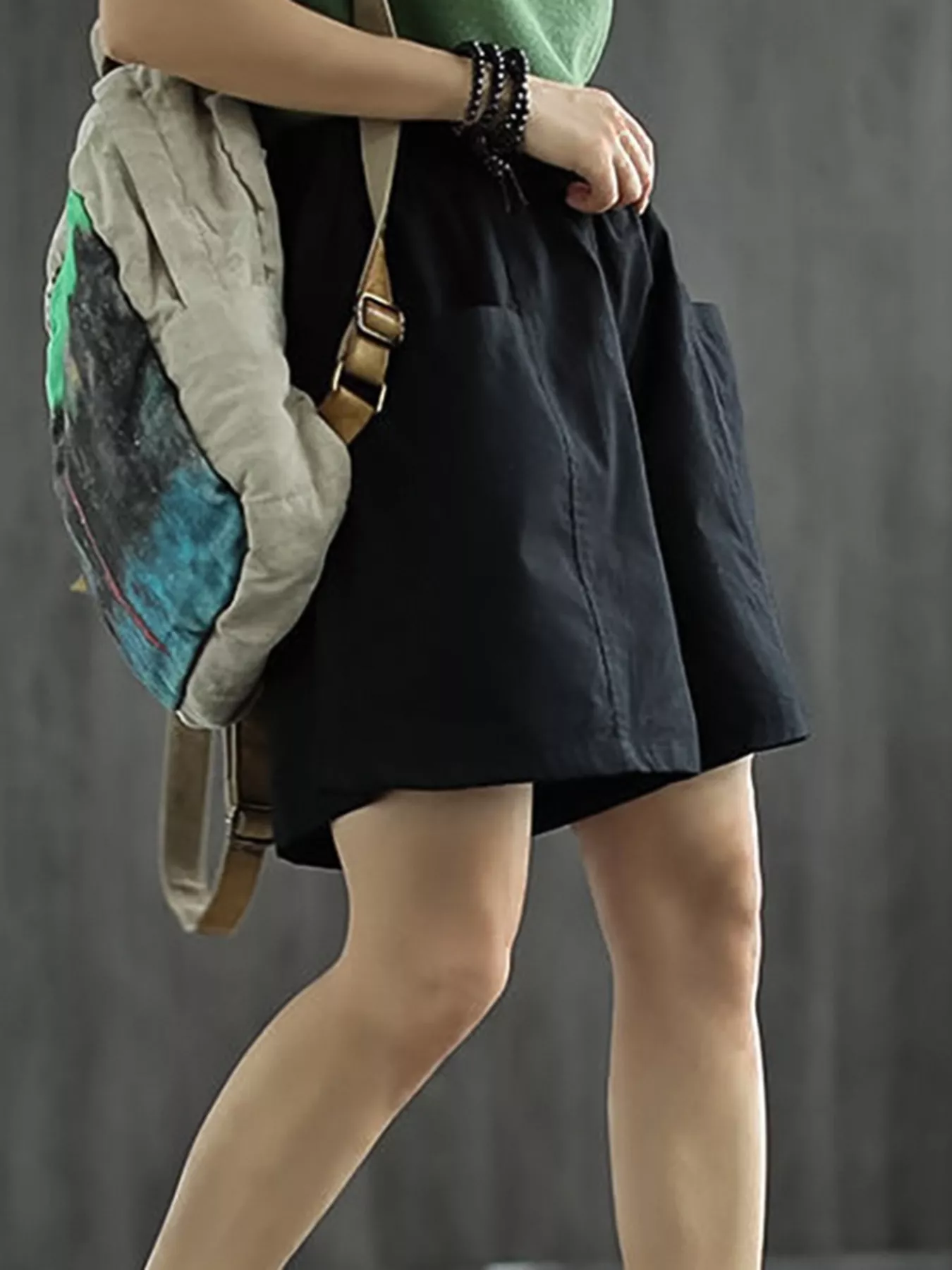 Elastic Waist Casual Shorts - Image 9