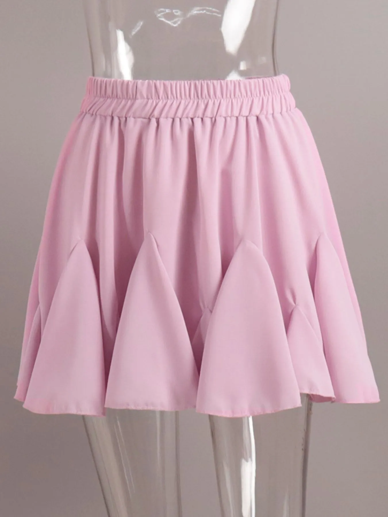 Elastic Waist Ruffled Hem Skirt - Image 15