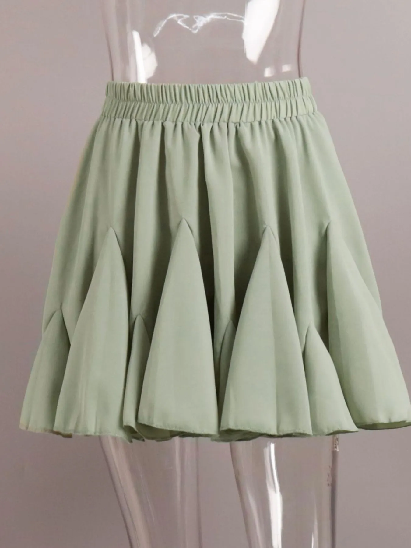 Elastic Waist Ruffled Hem Skirt - Image 28