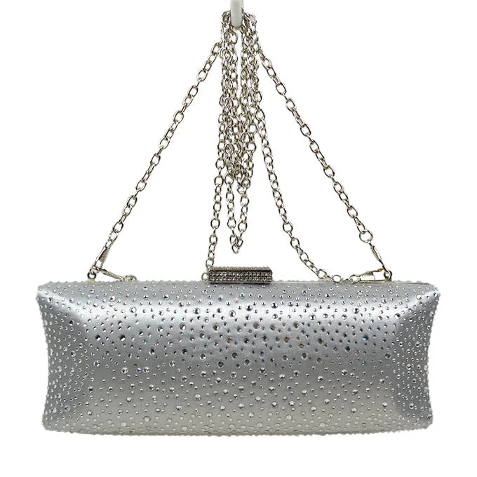 Elegant Studded Crystal Clutch Womens Evening Bag - Image 10