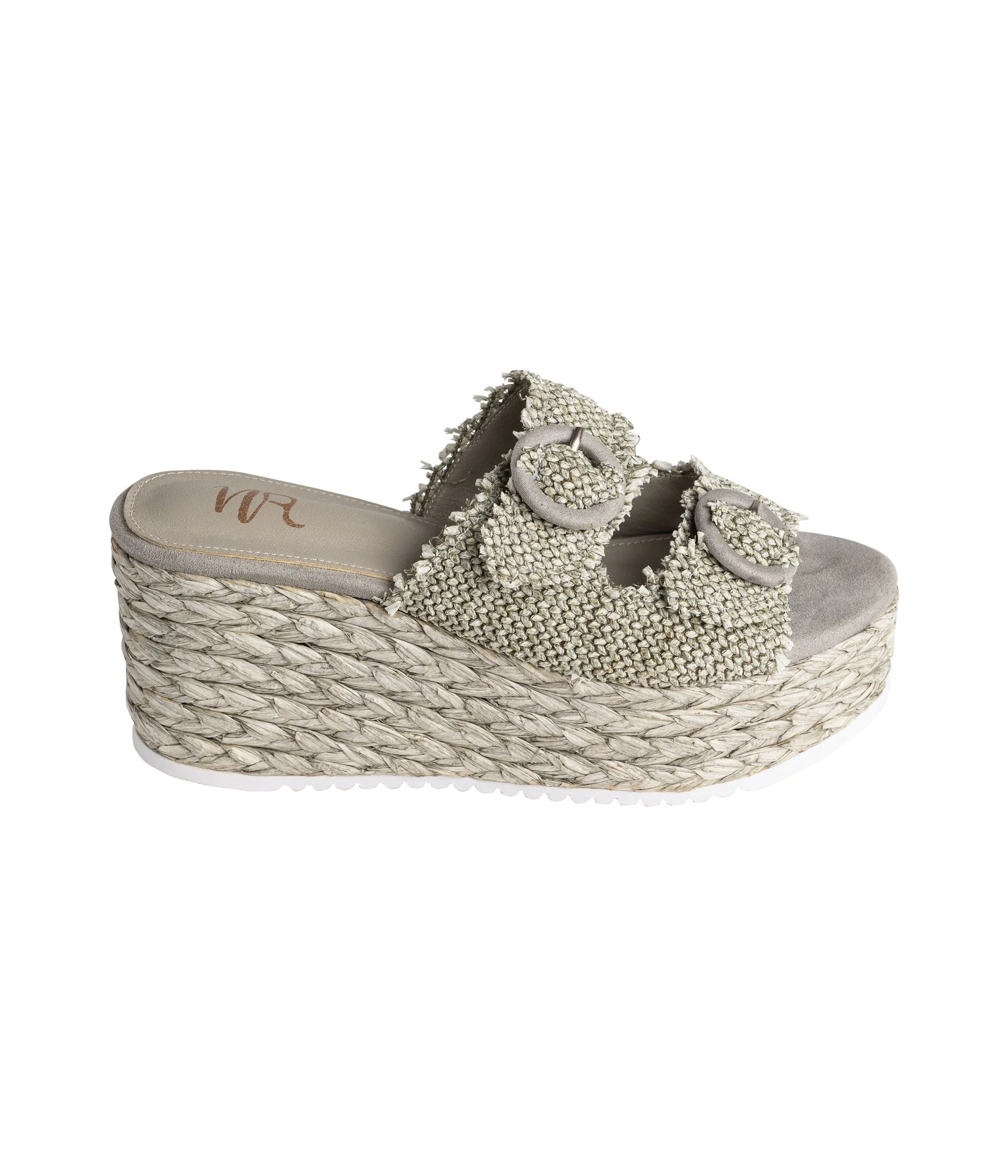 Eriwen Buckle Wedge in Teal - Image 4
