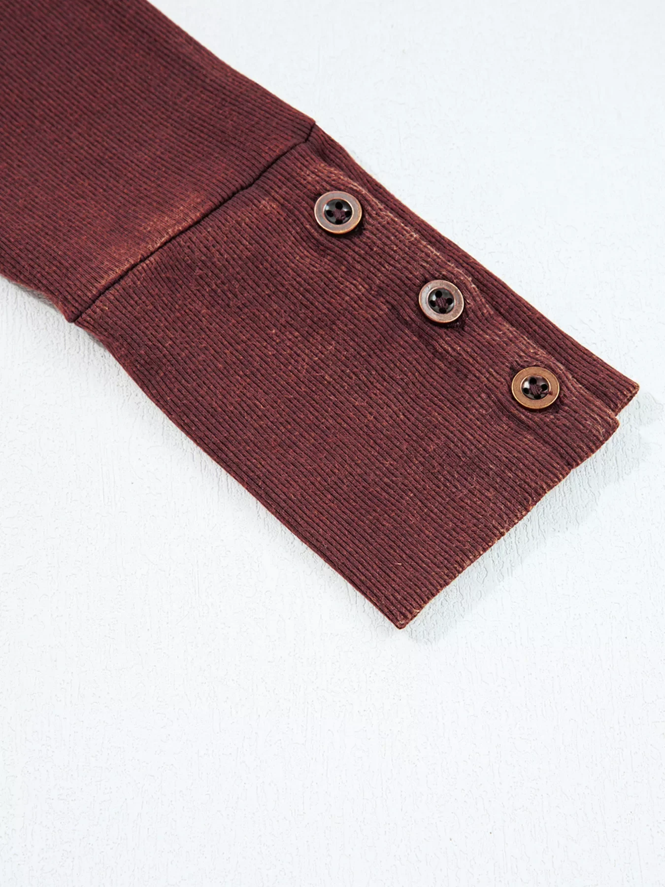 Exposed Seam Ribbed Long Sleeve Top - Image 8