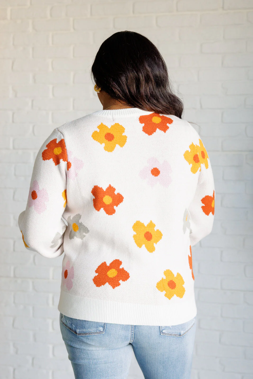 Falling Flowers Floral Sweater - Image 9