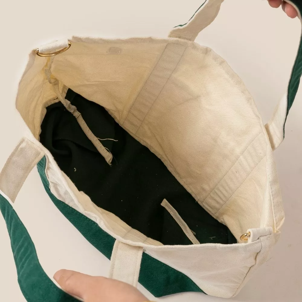 Fame Contrast Trim Tote Bag - Image 4