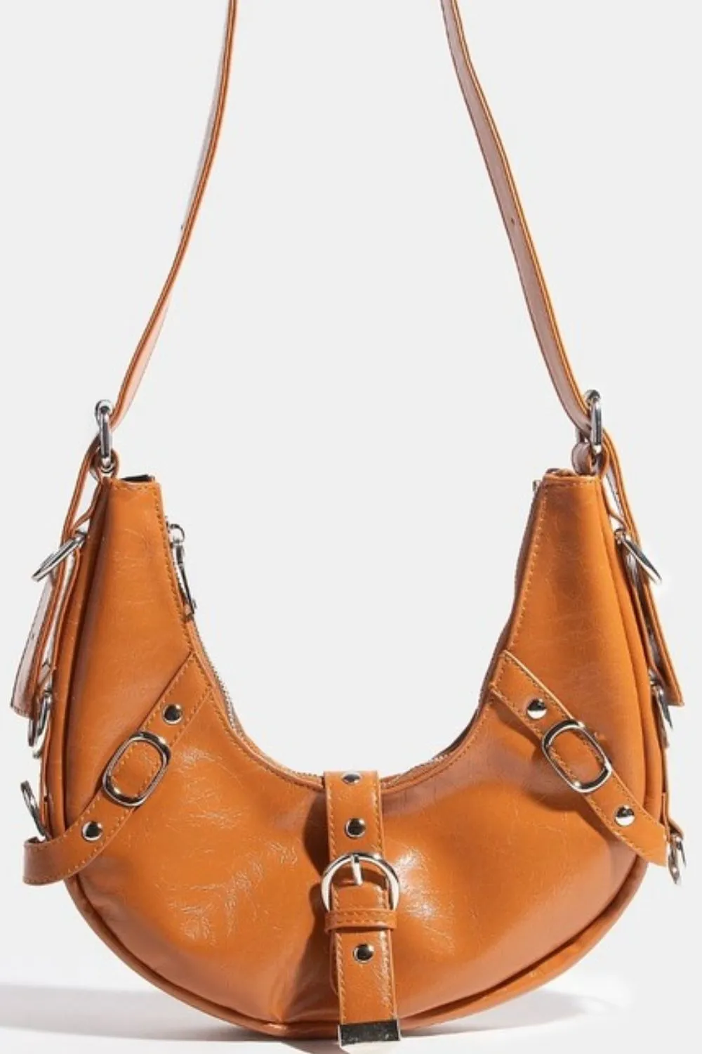 Fame Multi Belt Strap Accent Shoulder Bag - Image 2
