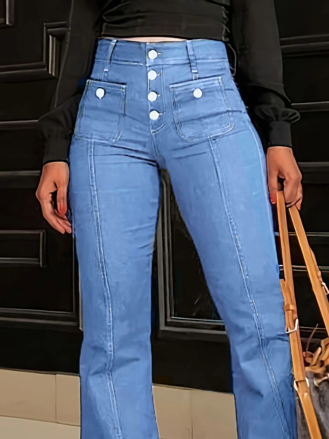 Flare Jeans with Pockets - Image 8
