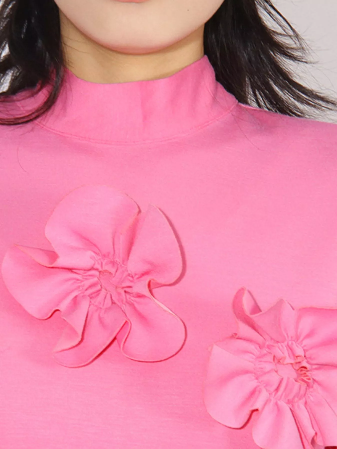 Floral Applique Long Sleeve Maxi Dress - Image 5