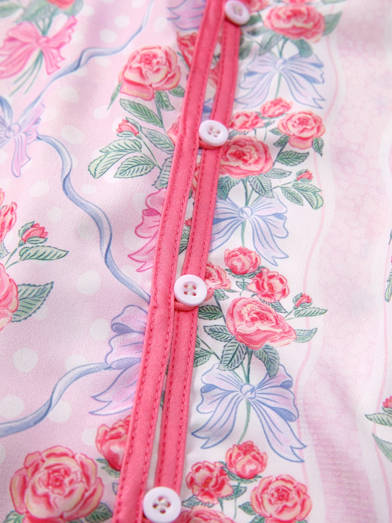 Floral Collared Ruffled Half Sleeve Shirt - Image 10