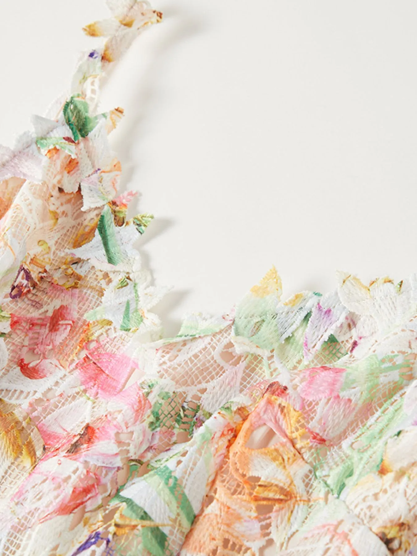 Floral Lace Sleeveless V-Neck Midi Dress - Image 9
