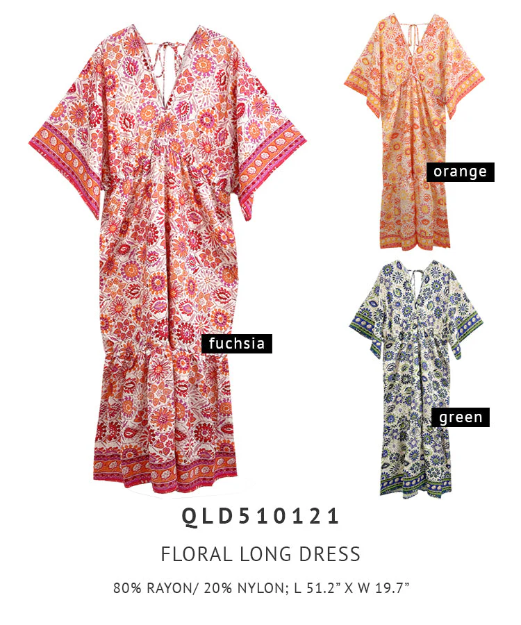 Floral Long Dress - Image 10