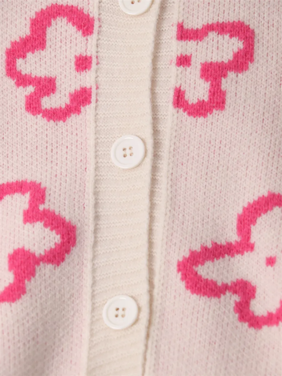 Floral Pattern Button-Up Cardigan - Image 9