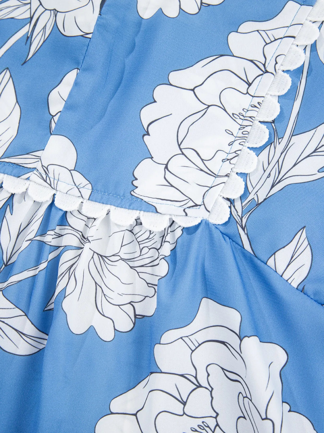 Floral Print Babydoll Blouse - Image 6