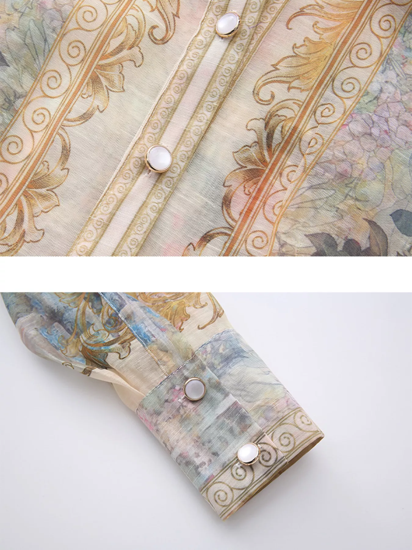 Floral Print Belted Shirt Dress - Image 6
