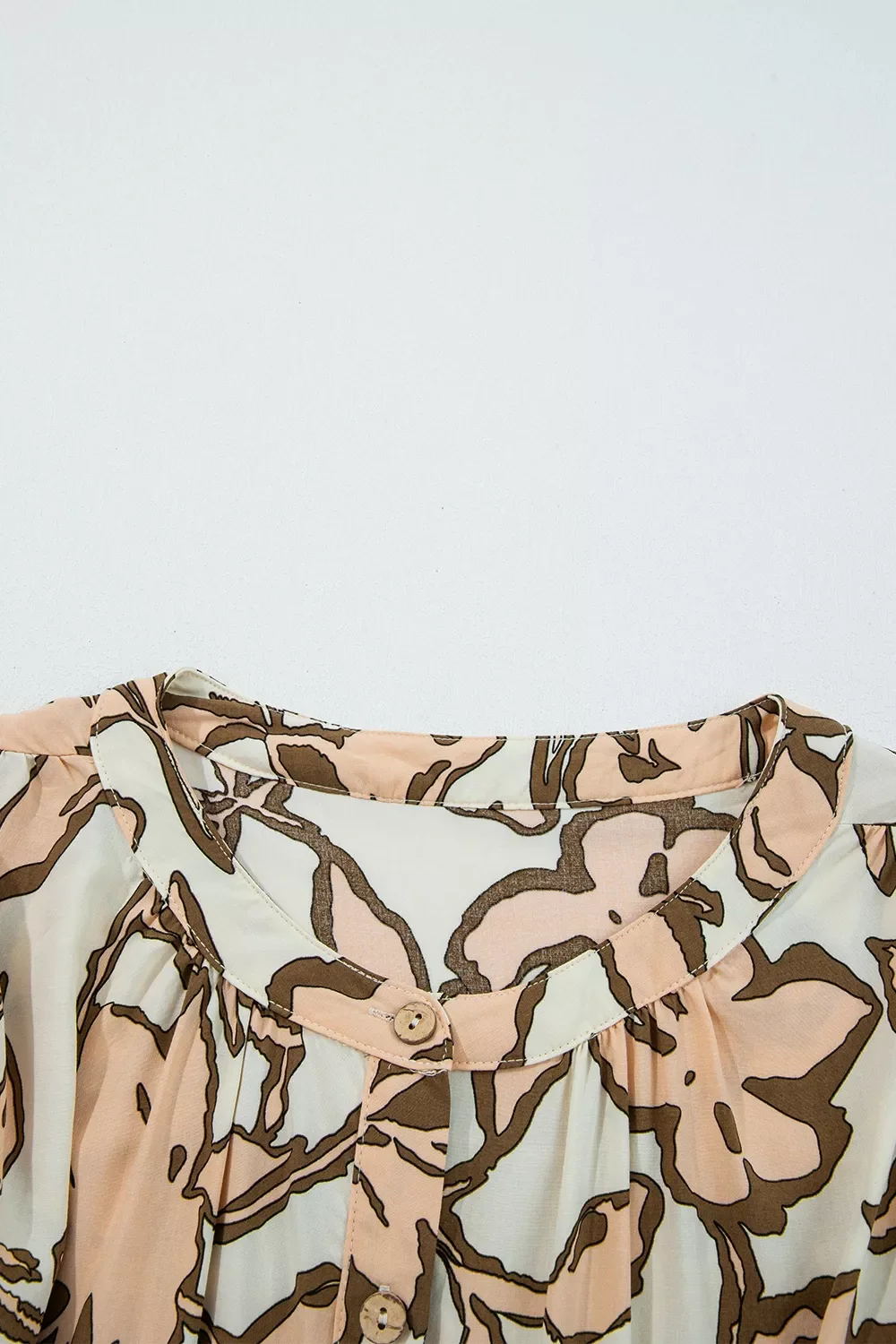 Floral Print Button-Down Long Sleeve Shirt - Image 6