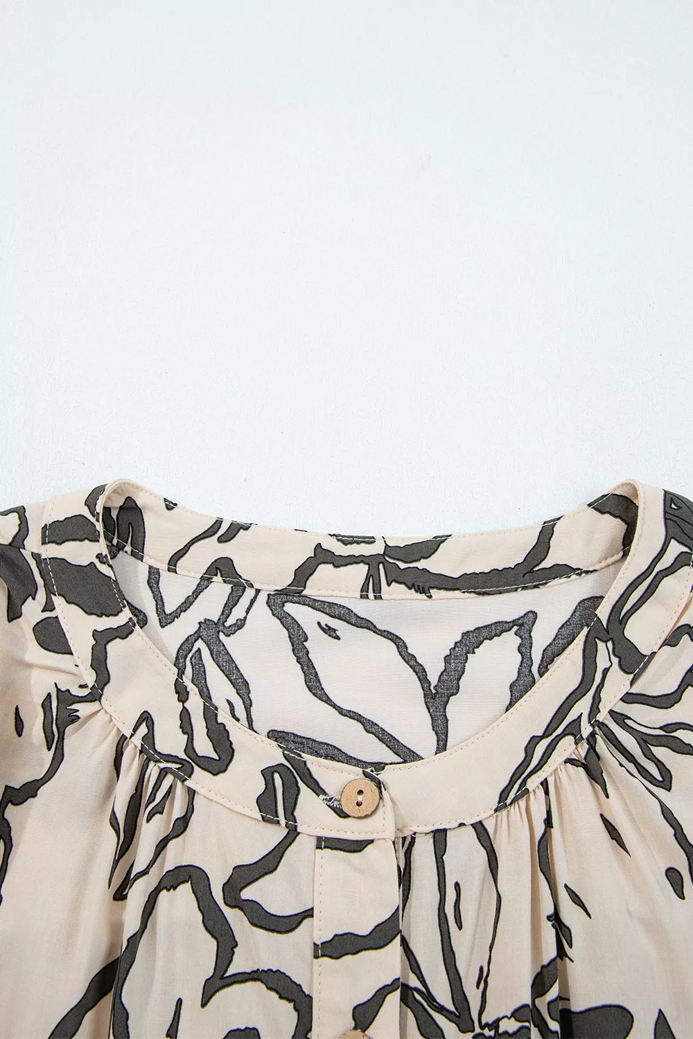 Floral Print Button-Down Shirt - Image 6