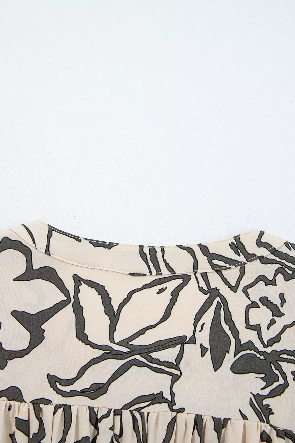 Floral Print Button-Down Shirt - Image 7