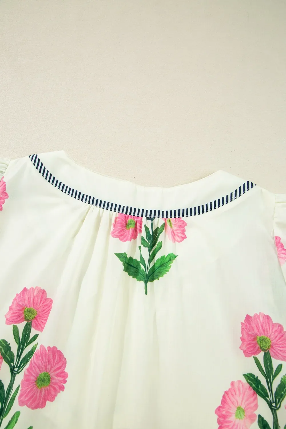 Floral Print Flutter Sleeve Summer Mini Dress - Image 6