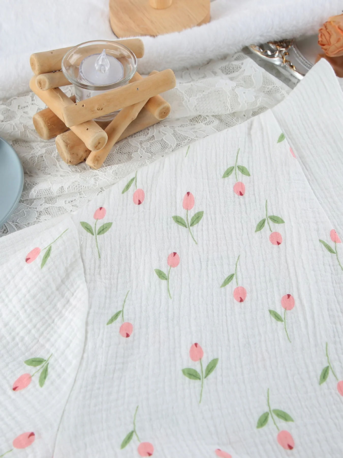Floral Print Lightweight Lounge Nightgown - Image 9