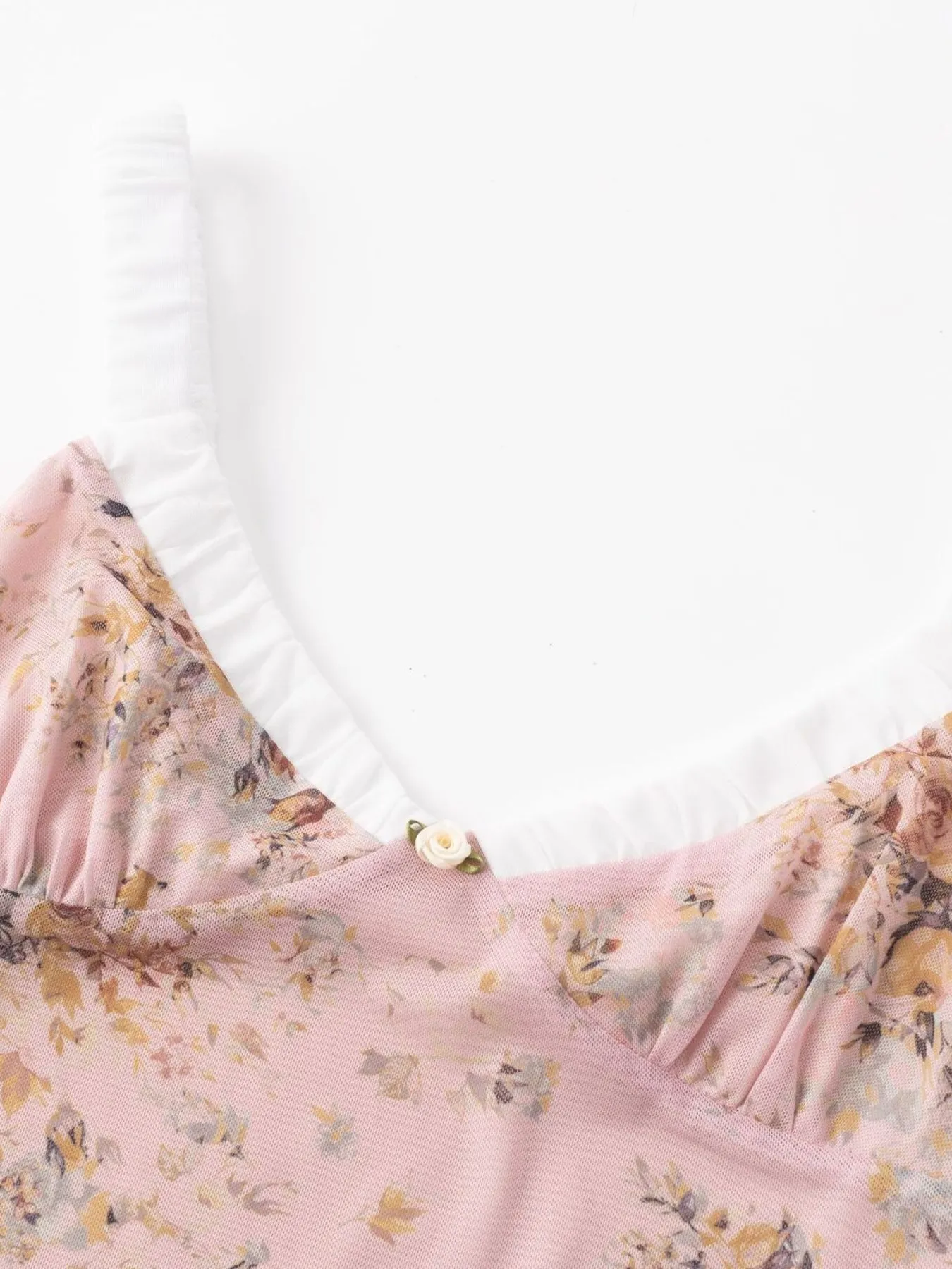 Floral Print Maxi Cami Dress with V-Neck - Image 6