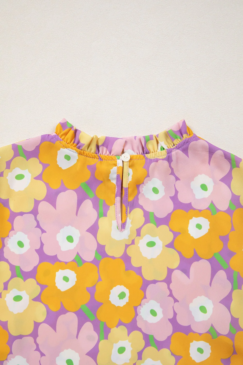 Floral Print Puff Sleeve Blouse - Image 8