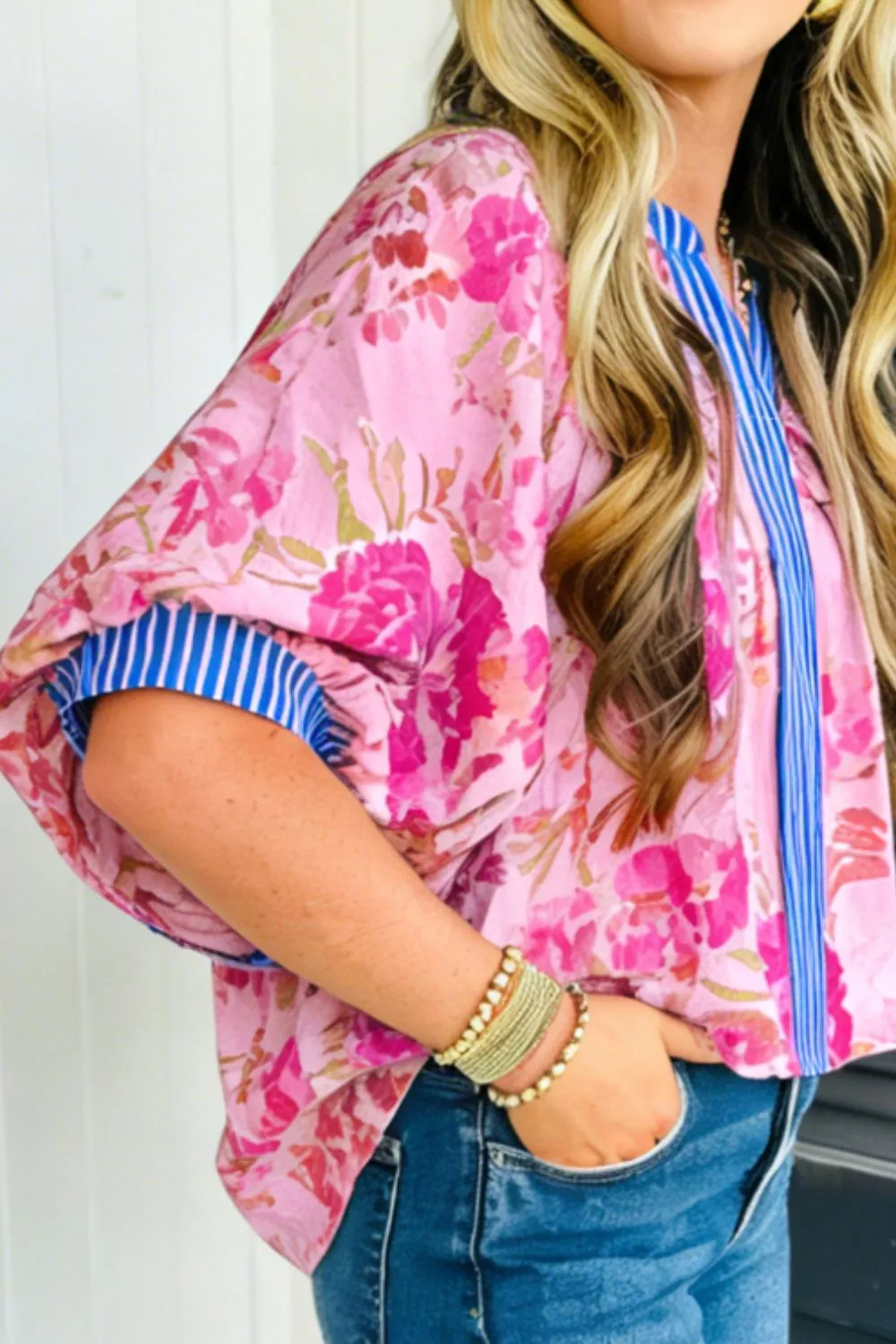 Floral Print Relaxed Fit Blouse - Image 2