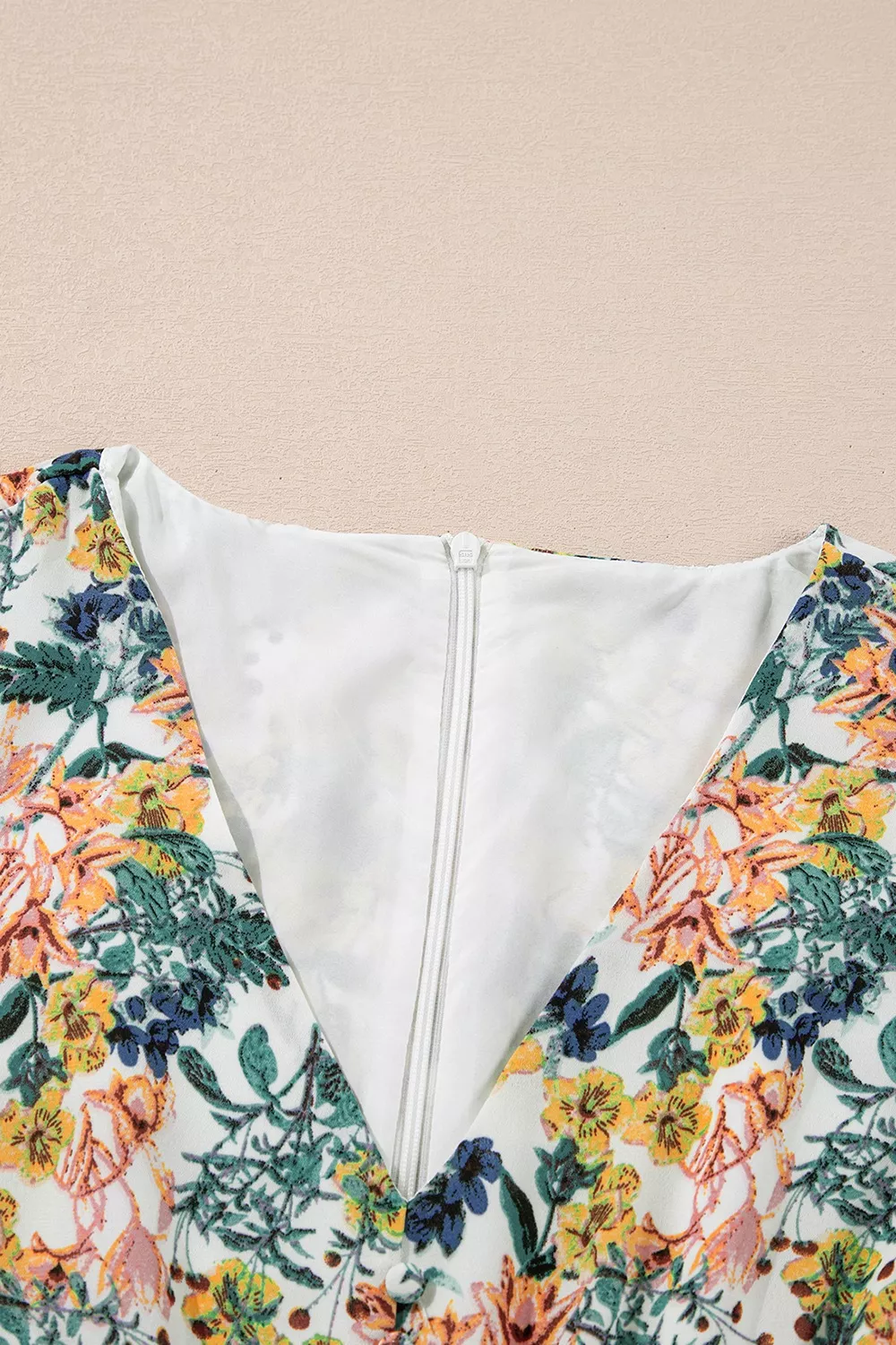 Floral Print Ruffle Hem Mini Dress - Image 6