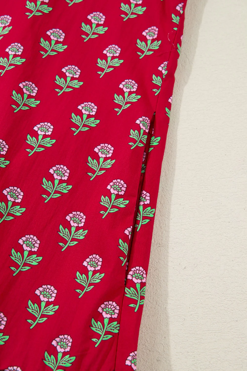 Floral Print Ruffle Hem Mini Dress - Image 16