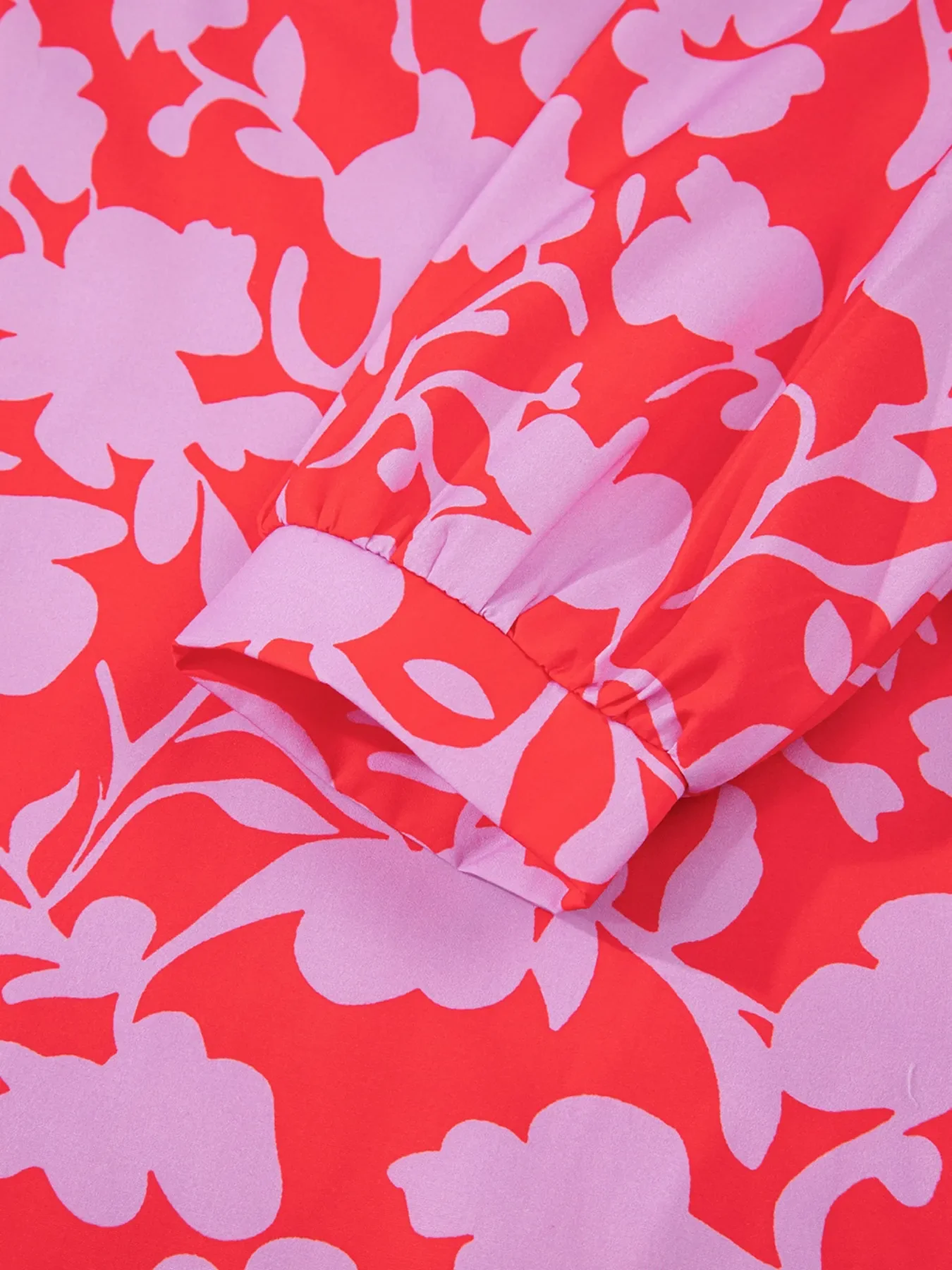 Floral Print Ruffle Hem Shirt Dress - Image 7