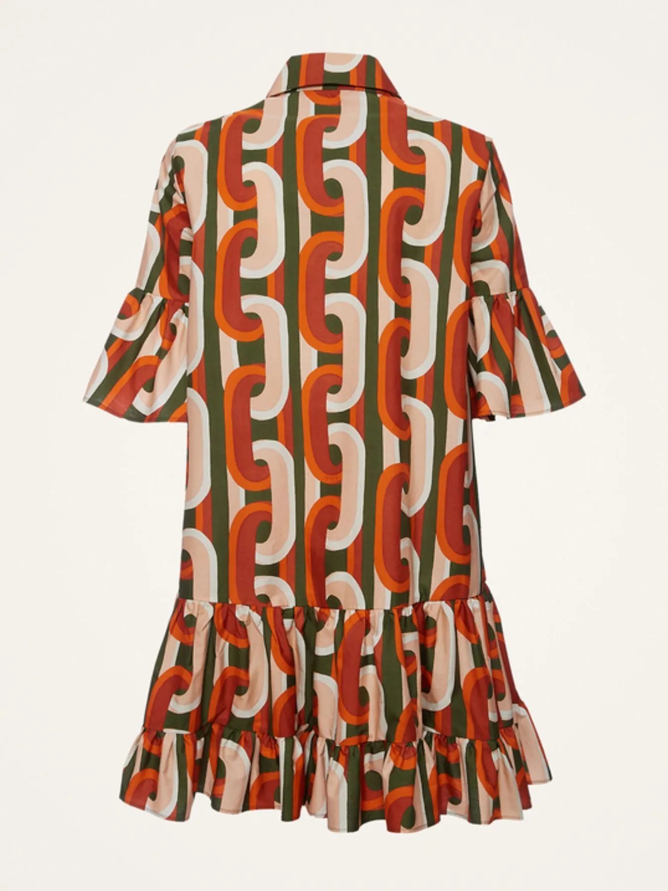 Floral Print Ruffle Sleeve Mini Dress - Image 10