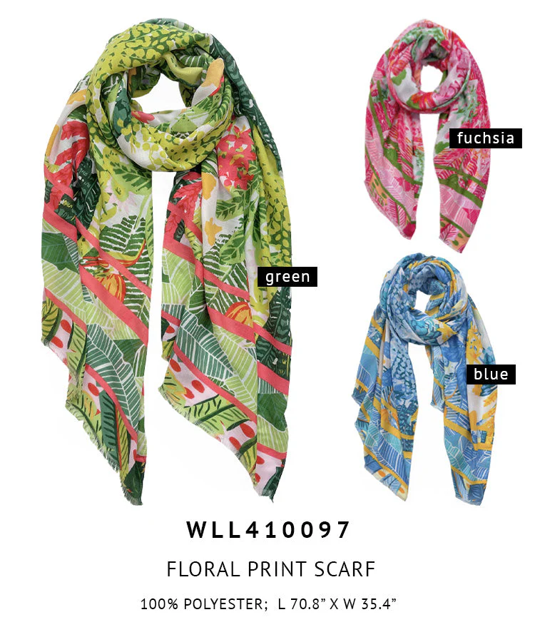 Floral Print Scarf - Image 4
