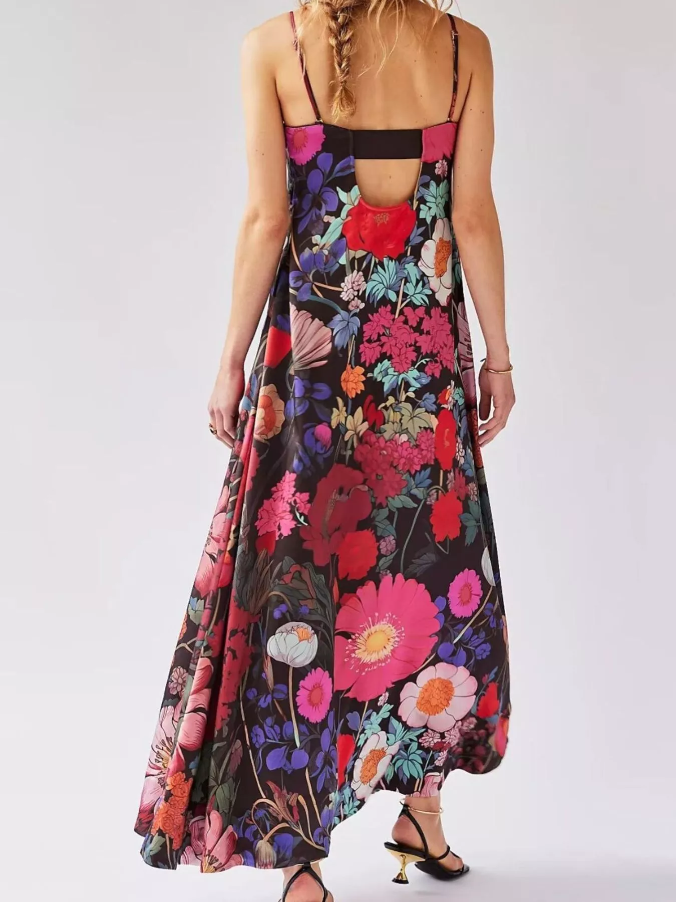 Floral Print Sleeveless Maxi Dress - Image 6