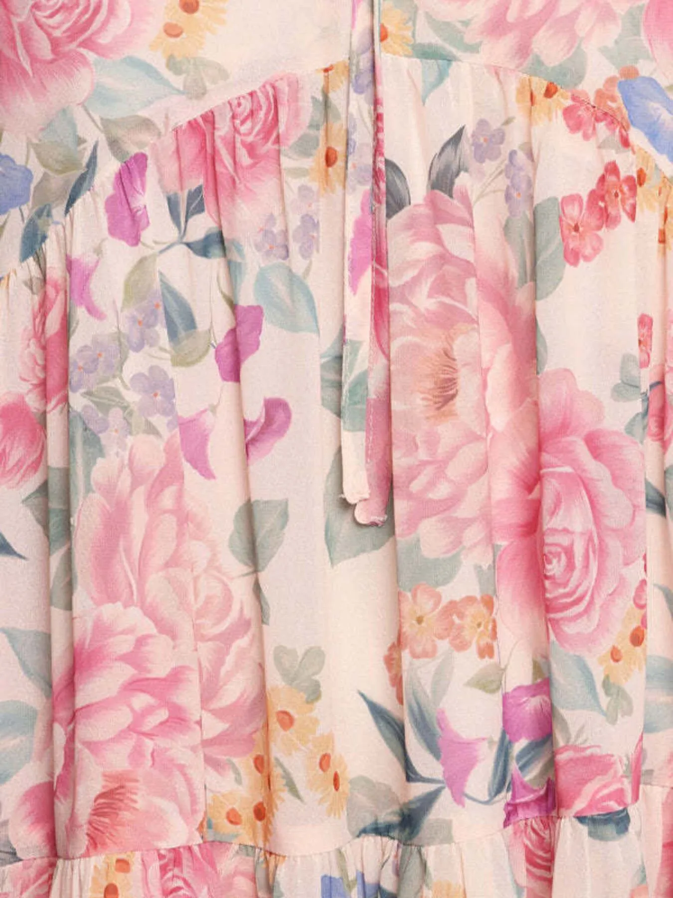 Floral Print Sleeveless Tiered Mini Dress - Image 8