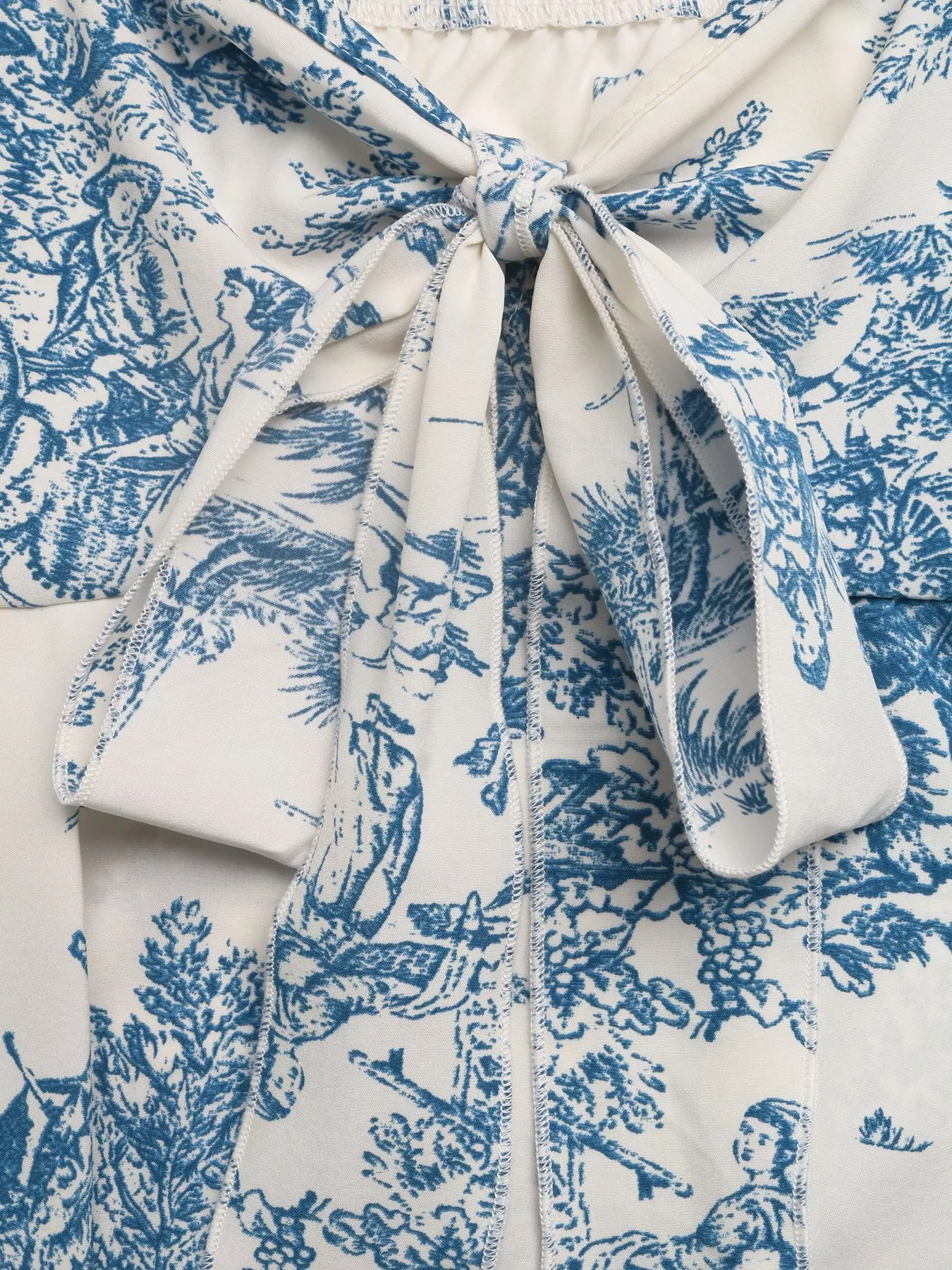 Floral Print Tie Front Ruffle Hem Cami - Image 8
